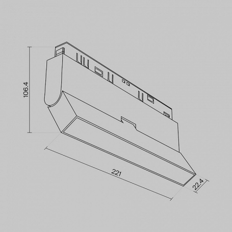 Трековый светильник Maytoni Basis TR036-4-12W3K-DS-B