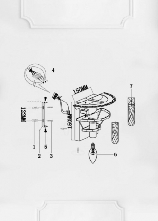 Бра Eurosvet Enigma 70161/1 черный