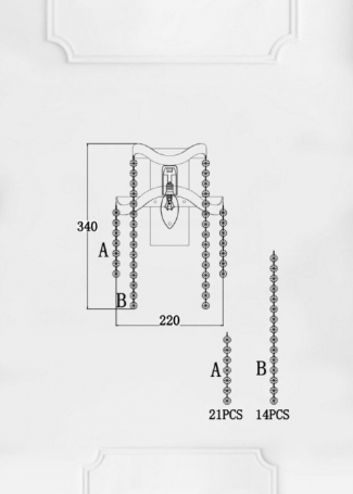 Бра Markellin LH0040/1W-NK-CL