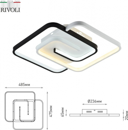 Потолочный светодиодный светильник Rivoli Jenny 6102-103 Б0059010