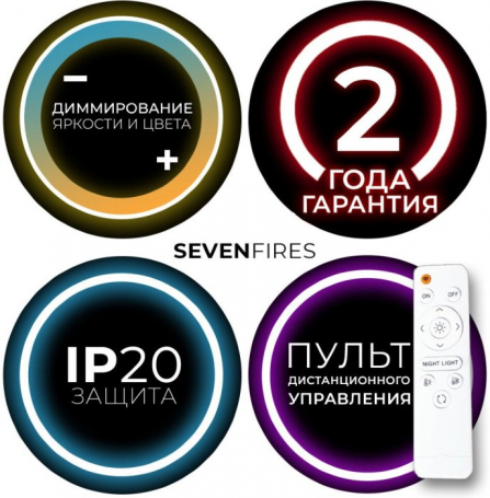 Потолочный светодиодный светильник Seven Fires Эйри 45133.35.30.77MX