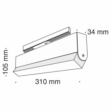 Трековый светодиодный светильник Maytoni Track lamps TR013-2-20W4K-B