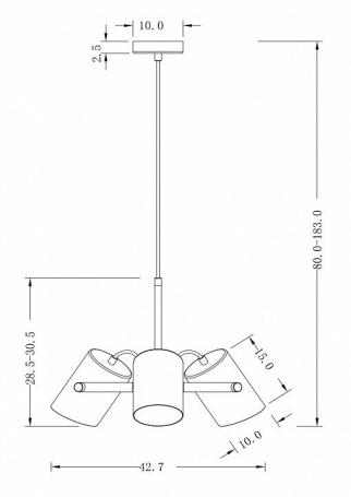 Подвесной светильник Freya Elori FR4004PL-03WB