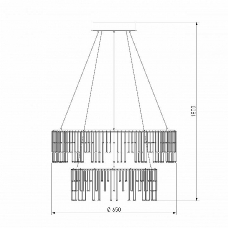 Подвесной светодиодный светильник Bogates Firefly 454/2