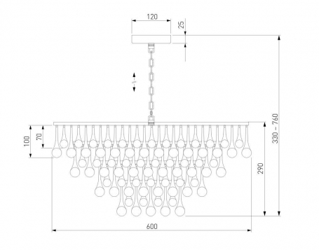 Подвесная люстра Bogates Gutta 476/8 a068863