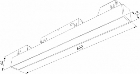 Трековый светодиодный светильник Elektrostandard Slim Magnetic L02 30W 4200K 85034/01 a062333