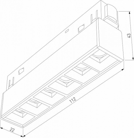 Трековый светодиодный светильник Elektrostandard Slim Magnetic Artas 85101/01 черный/золото a064528