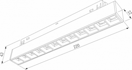 Трековый светодиодный светильник Elektrostandard Slim Magnetic 85192/01 a066584