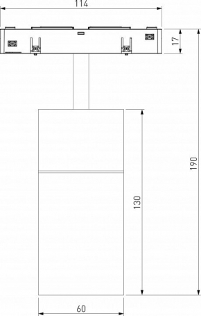 Трековый светодиодный светильник Elektrostandard Slim Magnetic Comfi 85189/01 a066517