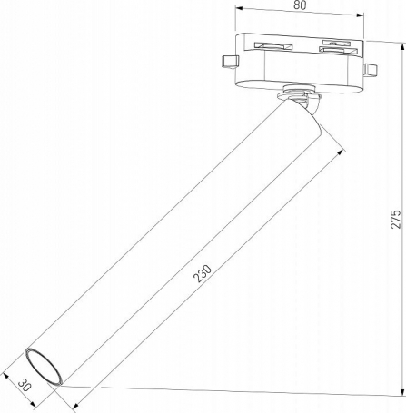 Трековый светодиодный светильник Elektrostandard Pika 85111/01 a065273