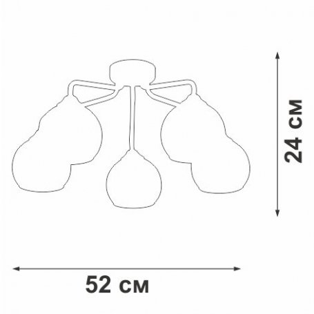 Потолочная люстра V3096-9/5PL