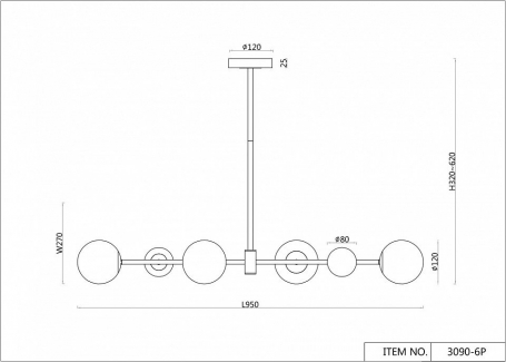 Подвесная люстра F-Promo Vials 3090-6P