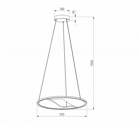 Подвесной светильник Occhio 40027/1 LED серый