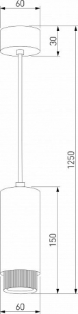 Подвесной светильник Elektrostandard Nubis 50122/1 GU10 черный a064790