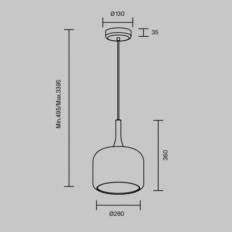 Подвесной светильник Spirito MOD286PL-L18W3K