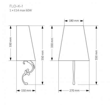 Бра Kutek Mood Flor FLO-K-1 (Z)