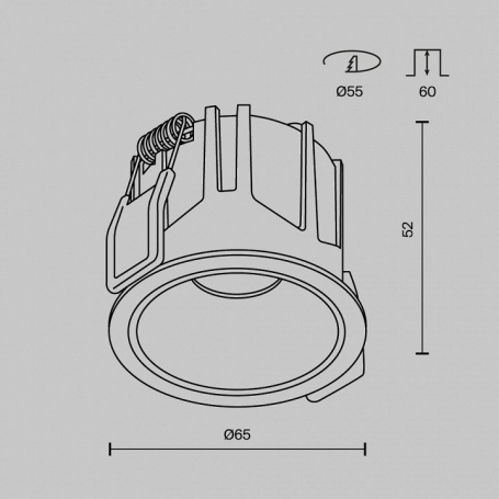 Точечный светильник Alfa LED DL043-01-10W3K-RD-B-1