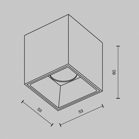 Точечный светильник Alfa LED C064CL-5W4K-SQ-WB