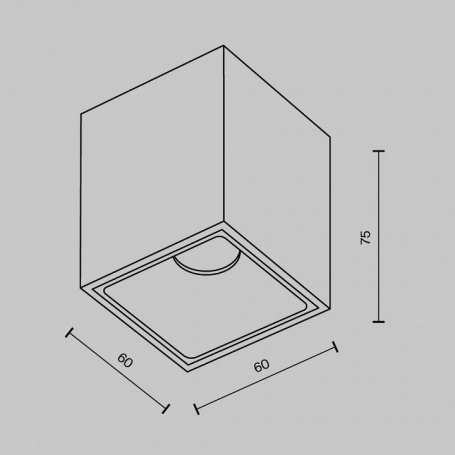 Точечный светильник Alfa LED C065CL-8W3K-SQ-B