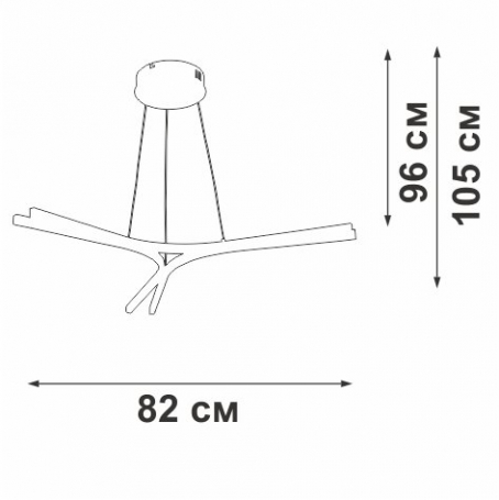 Люстра Vitaluce V2512DT-0/3S