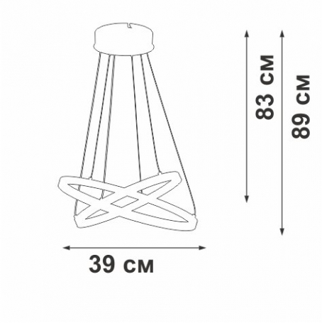 Люстра Vitaluce V2515DT-0/2S