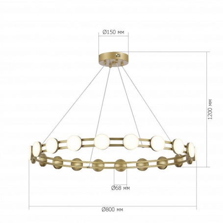 Подвесная люстра ST-Luce MONRO SL6610.203.20