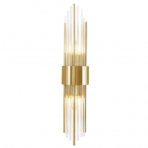 Настенный светильник Crystal Lux Atento AP2 Brass/Transparente