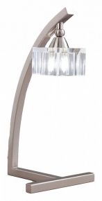 Настольная лампа Mantra Cuadrax Sn Optical Glass 1114