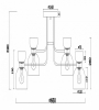 Потолочная люстра Freya Isla FR5094PL-08G
