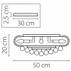 Потолочная люстра Osgona Monile 704094