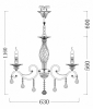 Подвесная люстра Maytoni Elegant Arm247 RC247-PL-06-R