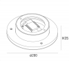 Настенный светильник ML ML-R200-WH-WW