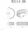 Настенный светильник Woodstock W2114 BR