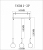 Подвесной светильник Moderli Scrumbel V6041-3P