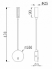 Бра Maytoni Stem C035WL-L3MG3K