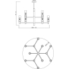 Подвесная люстра Divinare Barolo 2654/17 LM-12