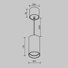 Подвесной светильник Vol P100PL-20W3K-BS