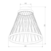 Потолочный светодиодный светильник Eurosvet Cesta 40018/1 LED коричневый