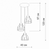Подвесной светильник Vitaluce V3102 V3102-1/3S